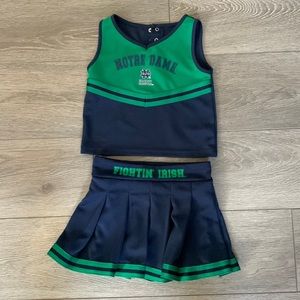 Like new 4T Notre Dame cheer outfit. Bought at bookstore and worn once.